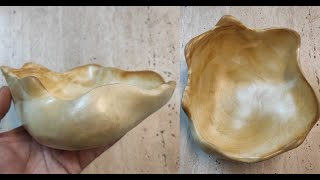 Делаю чашу для фруктов из сувеля механически. Making Wooden bowl. burl wood