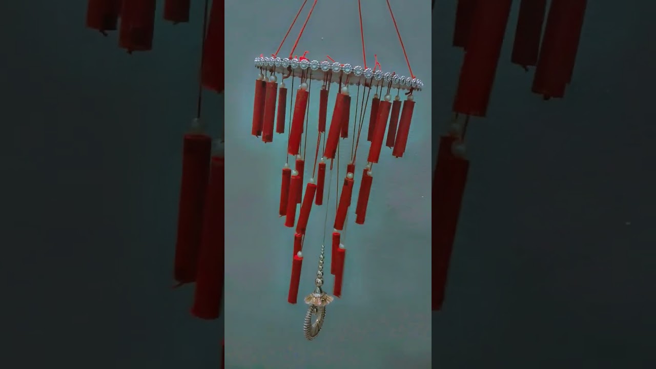 Thread spools jhumar craft ideas/ wall hanging 