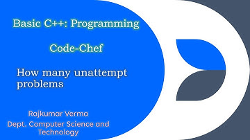 How many unattempted problems|| Contest Question ||CodeChef