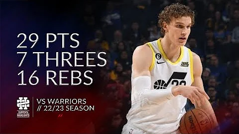 Lauri Markkanen 29 pts 7 threes 16 rebs vs Warrior...