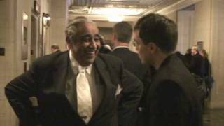 Charlie Rangel starts swearing after he is asked about ethical misconduct