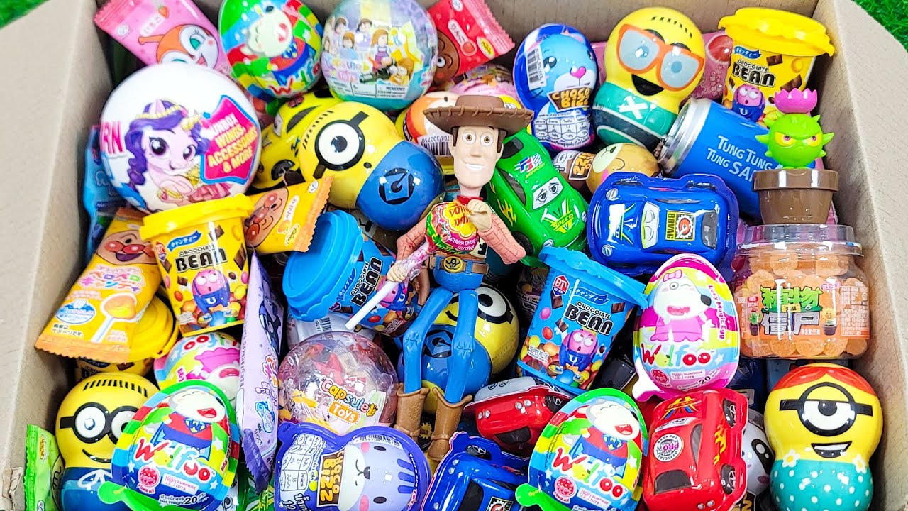 Unpacking Box Full Of Surprise Egg, Cute Lollipop Candy with Satisfying Toys | ASMR