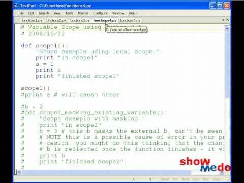 Python Functions (overview)