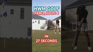 🏌🏽⛳️HWM Golf - Round 2, Hole 4 in 29 Seconds #golf #golfswing #youtubegolf #journeytoscratch