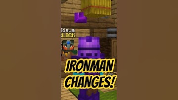 We Need this Change to Ironman Profiles! #hypixel #skyblock #minecraft #shorts