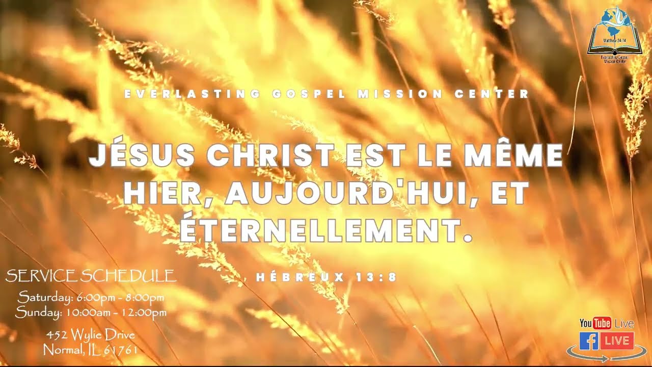 CULTE DU MERCREDI 31DECEMBRE 2025 | SERMON BIBLIQUE: Fr. Floribert MPOYI