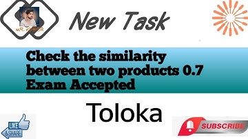 Check the similarity between two products 0.7 Exam Accept