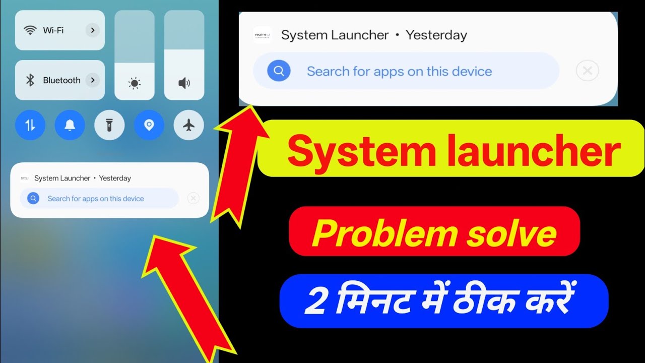 Realme 14T How to Disable System Launcher Notification (Search for Apps Notification)