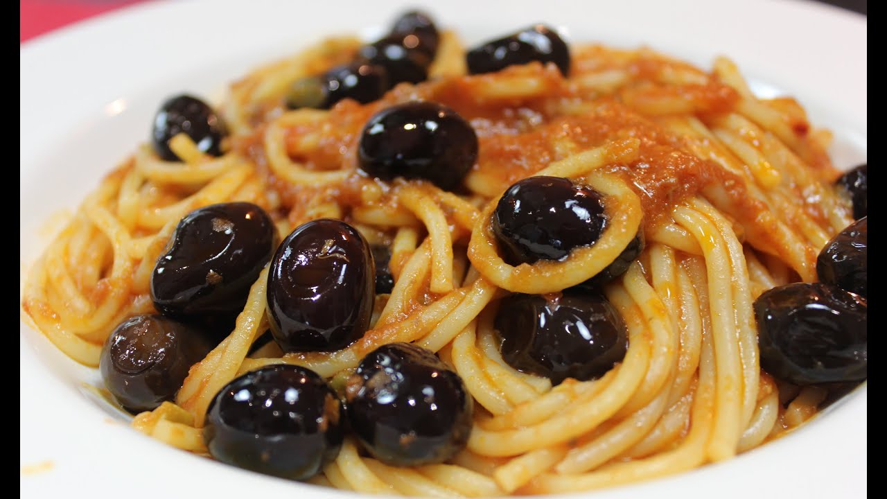 It’s a classic. First melt the anchovies. Pasta alla puttanesca! YouTube