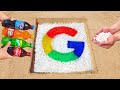 GOOGLE Logo with Orbeez, Coca-Cola, Pepsi, Fanta, Sprite & Mentos