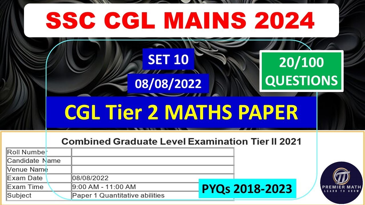 CGL Tier 2 Maths Previous Year Questions Set 10 