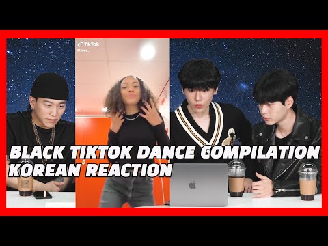 Korean Reaction To Black TikTok Dance Compilation