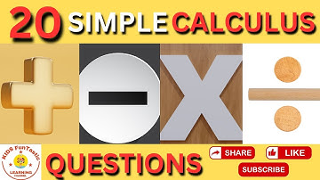 Your First Basic CALCULUS Problem Let’s Do It Together….| Kids FunTastic Learning Channel