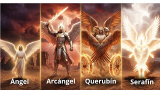 ¿Cuál es la diferencia entre Ángeles, Arcángeles, Querubines y Serafines?