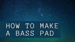 How To Make A Bass Pad in Vital (Drake/OVO sound) screenshot 1