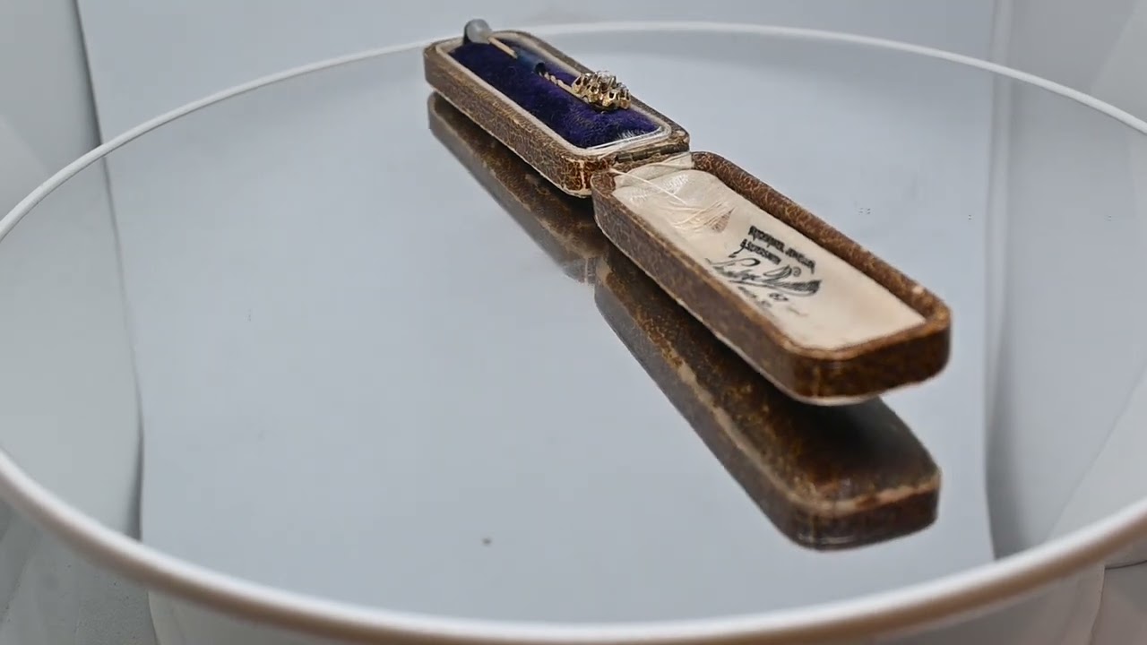 ローズカットダイヤモンド ハットピン K9 from U.K[K様HOLD]石の大きさ