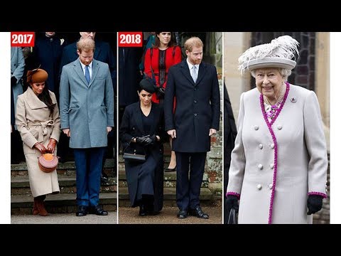 Meghan Markle performs perfect curtsy for the Queen at Christmas Day 2018