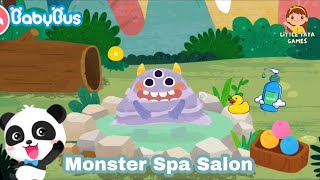BABY PANDA'S MONSTER SPA SALON | LAGU DAN KARTUN ANAK | BABYBUS BAHASA INDONESIA | MONSTER SCHOOL screenshot 5