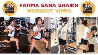 Dangal Girl Fatima Sana Shaikh Workout For Upcoming Movie Thugs Of Hindostan Dangal Girl Workout