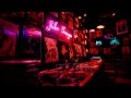 Retro Neon Music Bar Lounge with Blue Moon Signage 4K Live Wallpaper