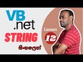 සිංහලෙන් | VB.NET - String | Beginner Lesson  12