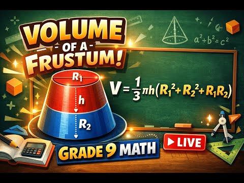 VOLUME FRUSTRUM - MATEMATIKA KELAS 9