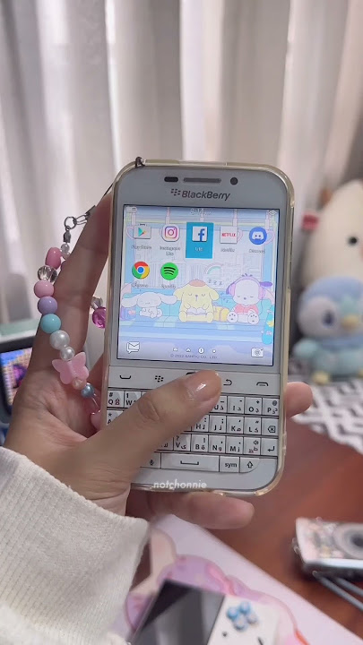 🌷my blackberry classic from 2014 #nostalgia #retrophone #cozy #aesthetic #blackberry #sanrio