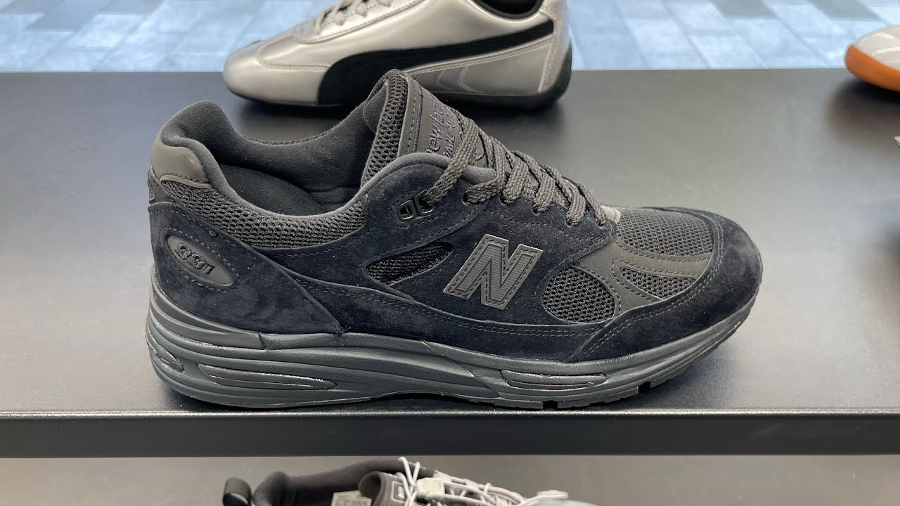 New Balance Made In UK 991V2 “Triple Black” - Style Code: U991KK2