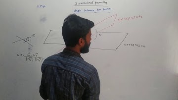 Angle between two planes in 3D | JEE MAINS | JEE ADVANCED - 11 | IXPOE