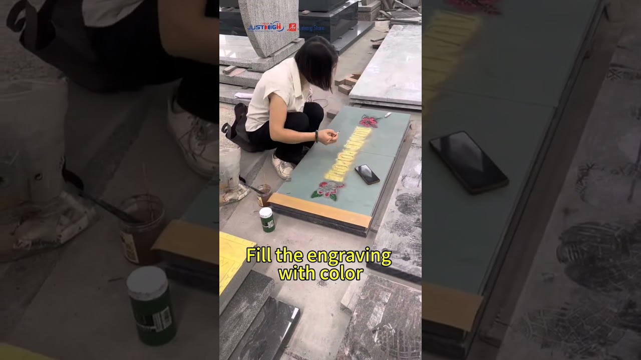 Transforming Headstones: Adding Color to Memorial Art