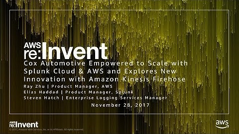 AWS re:Invent 2017: Cox Automotive Empowered to Scale with Splunk Cloud & AWS (ABD208)