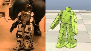 Bioloid walk in reality and simulator