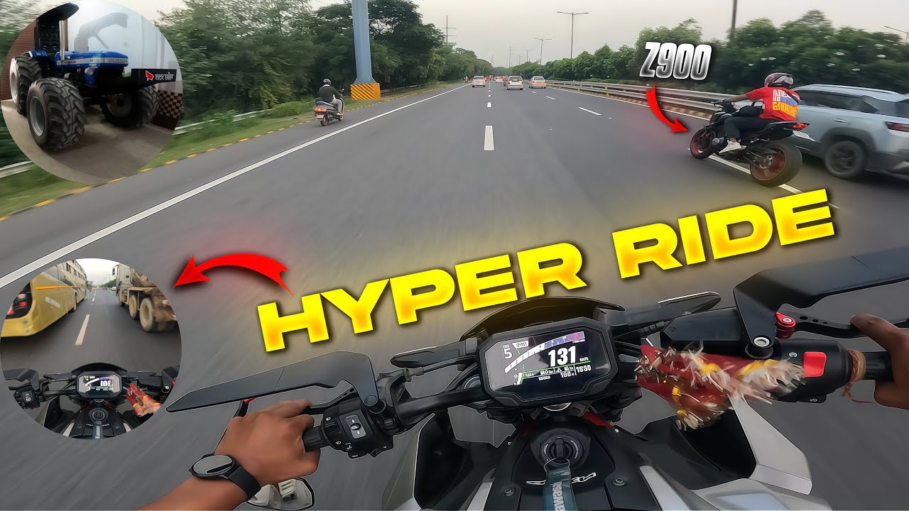 Aj fir Hyper Ride Hogyi z900 ke sath😍|| Hyper Ride With z900❤️‍🔥|| z900 2020 vs z900 2024 ||