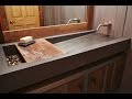 Concrete Trough Sink and Floating Vanity Ideas Concrete Trough Sink and Floating Vanity Ideas
