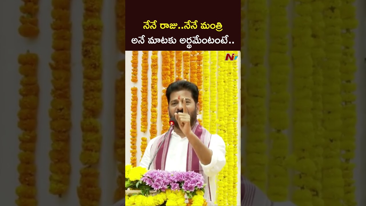 CM Revanth Reddy Clarity On "Nene Raju..Nene Mantri" Comments | NTV Telugu