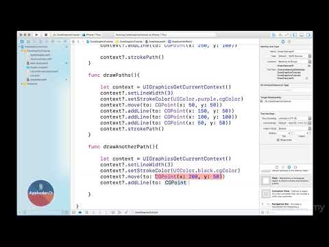 Intermediate Mobile App Development (Swift 3, iPhone iOS10) : Draw another path - rectangle