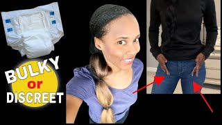 BULKY DIAPER with SKINNY JEANS (must watch)| TIPS & TRICKS WEARING ADULT DIAPERS DISCREET