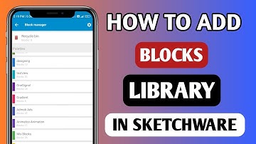 How To Add Blocks In Sketchware | How To Library Blocks In Sketchware | Sketchware Tutorial
