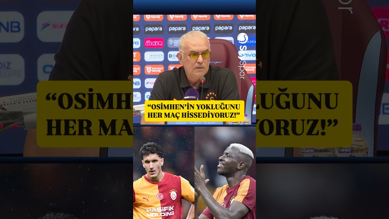 Galatasaray Yardımcı Antrenörü İrfan Saraloğlu: “Osimhen’in yokluğu her maçta hissedilir…”