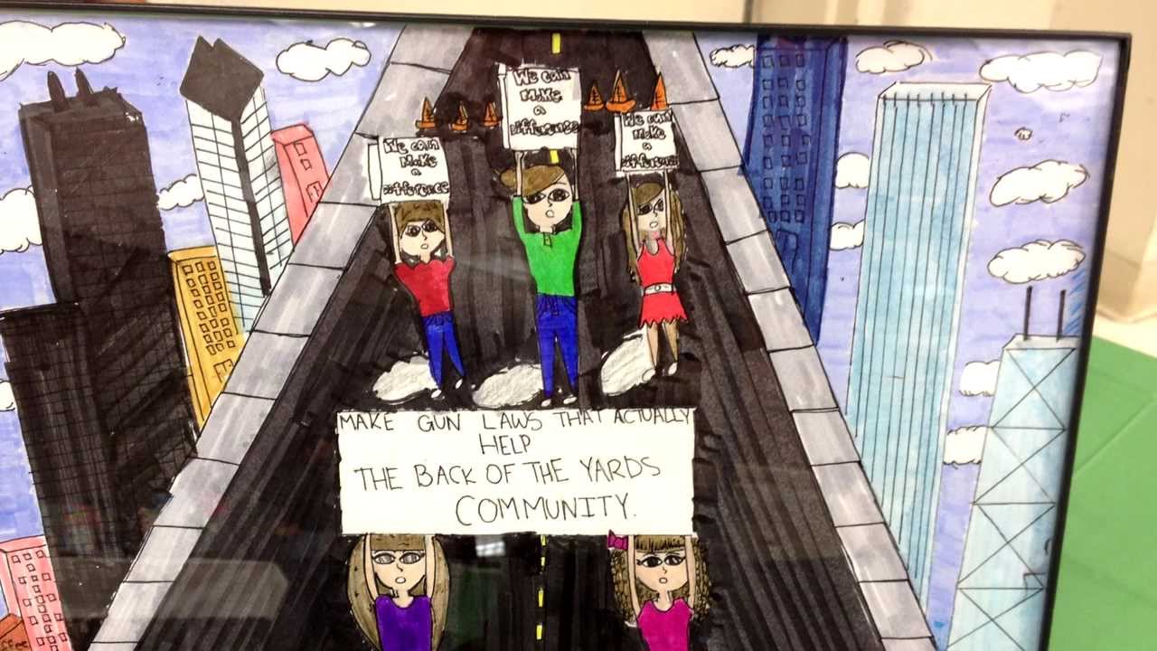 Chicago students illustrate effects of gun violence WBEZ