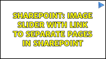 Sharepoint: Image slider with link to separate pages in sharepoint