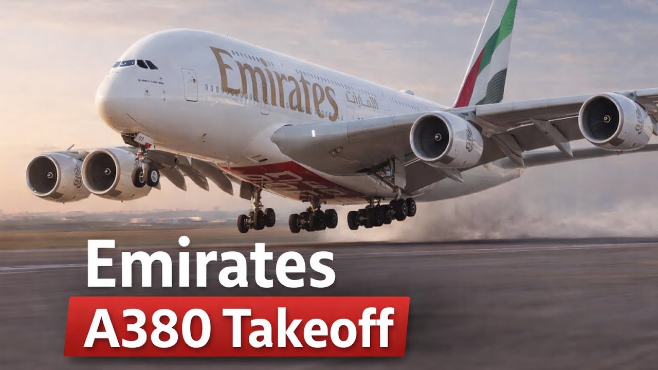 Emirates a380 takeoff / King of the skies takeoff 🛫 