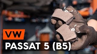 Как се сменя Комплект спирачно феродо, дискови спирачки на PASSAT Variant (3B6) - видео наръчници стъпка по стъпка