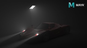 Adding Fog Effect to the Car Lights using Arnold Render - Maya Tutorial #mayatutorial #arnoldrender