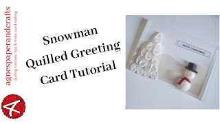 Make a Snowman and Christmas tree with Paper Quilling- Tutorial