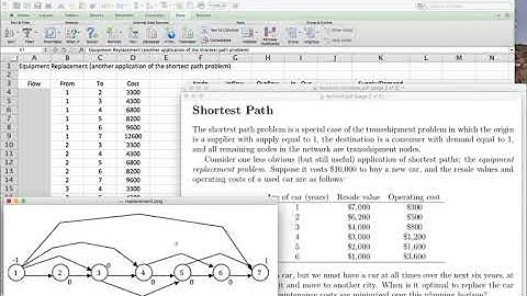 Linear Programming: Equipment Replacement as Shortest Path with Excel Solver (Network Flows Part 5)