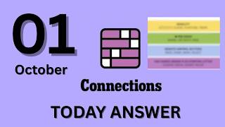 Connections NYT Hints & Answers for Today, Thu, Oct 1, 2026  NYT Connections Puzzle