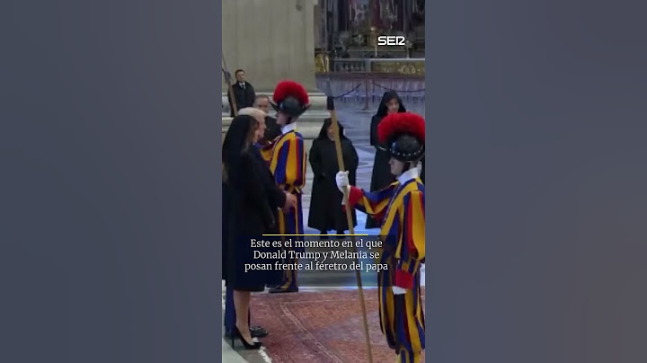 Donald Trump y Melania dan el último adiós al papa Francisco