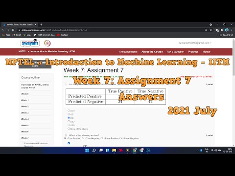 NPTEL » Introduction to Machine Learning – IITM Week 7 Assignment 7