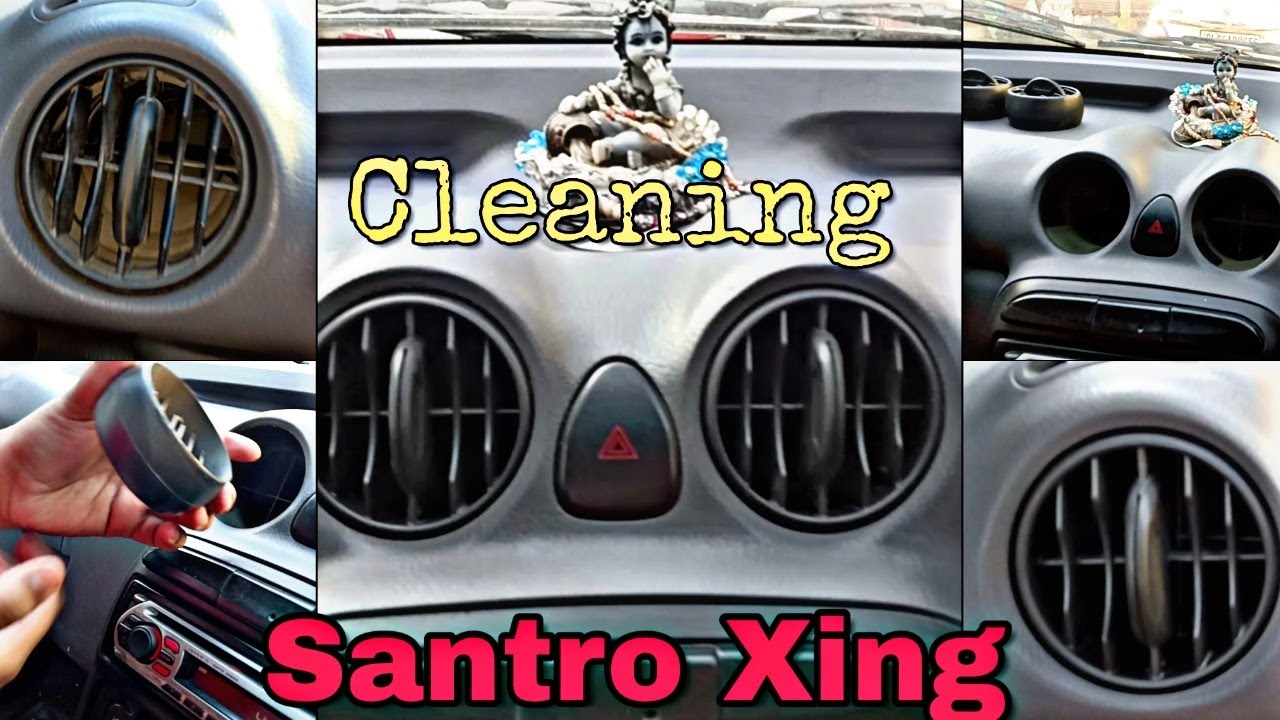 How To Open AC Vents Of Santro Xing Cleaning Of AC Vents SANTRO